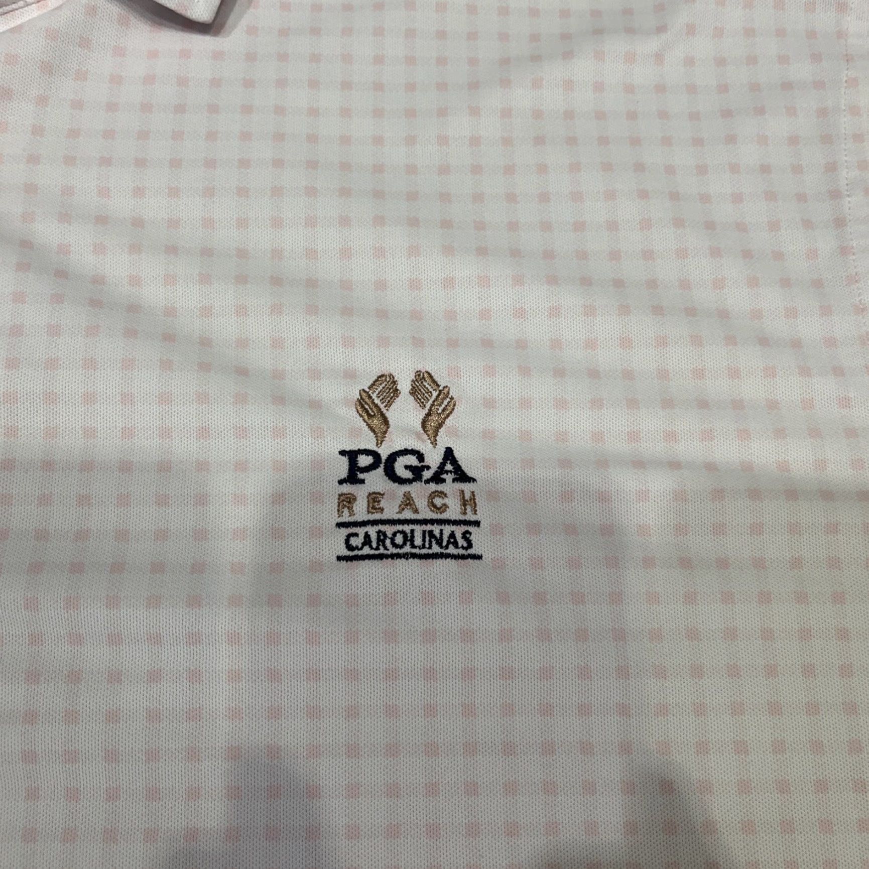 Vintage Private Estate PGA Reach Carolinas Pink Polo XL Men Size US XL / EU 56 / 4 - 2 Thumbnail