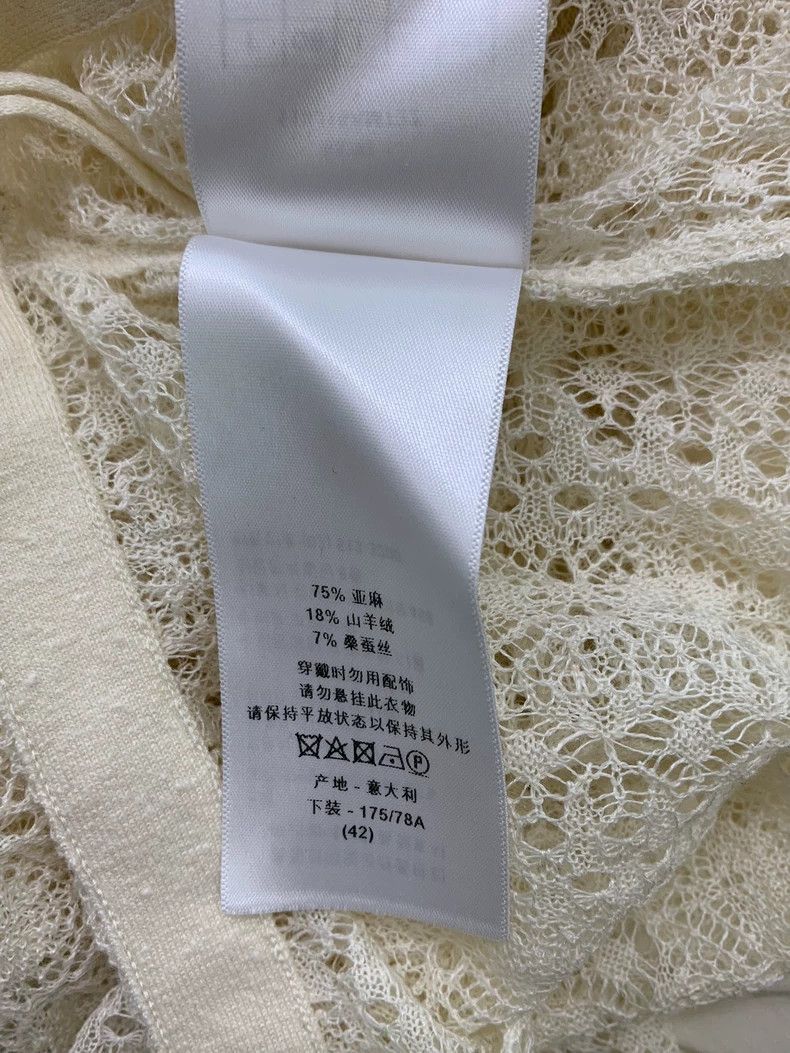 Dior Dior White hollow lace skirt Size 27" / US 4 / IT 40 - 7 Thumbnail