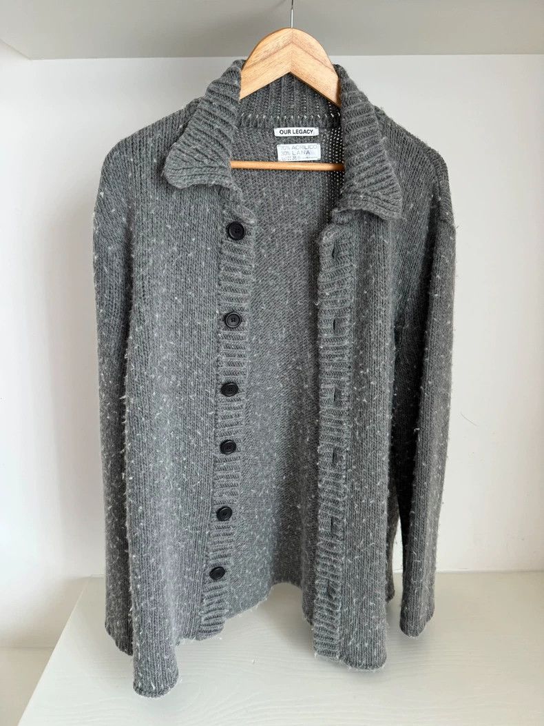 Our Legacy cardigan カーディガン　mole gray Our Legacy Cardigan | Mole Grey Mohair | Canoe Club