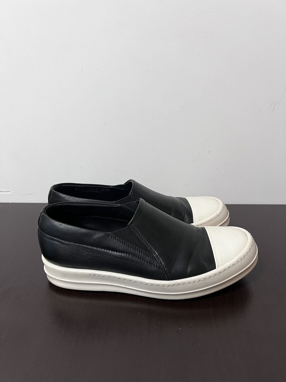 Rick owens leather slip on boat sz 36.5