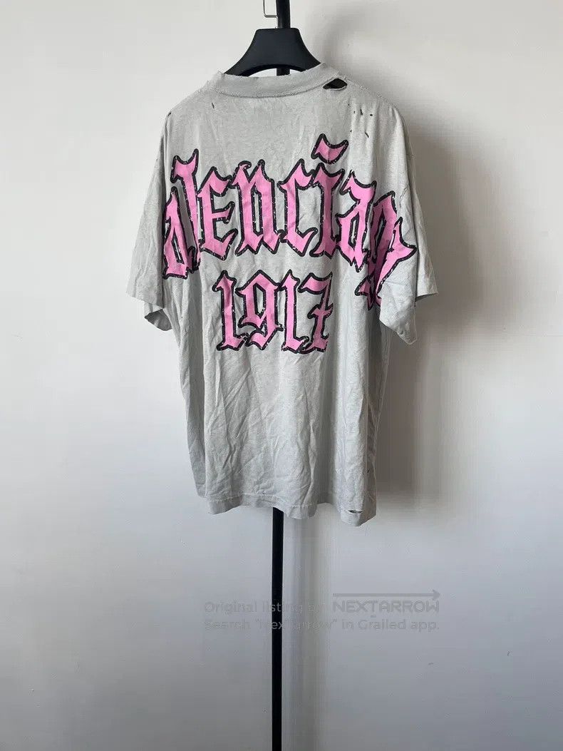 Balenciaga Balenciaga Back Letter Printed Crew Neck T-Shirt Size US S / EU 44-46 / 1 - 1 Thumbnail