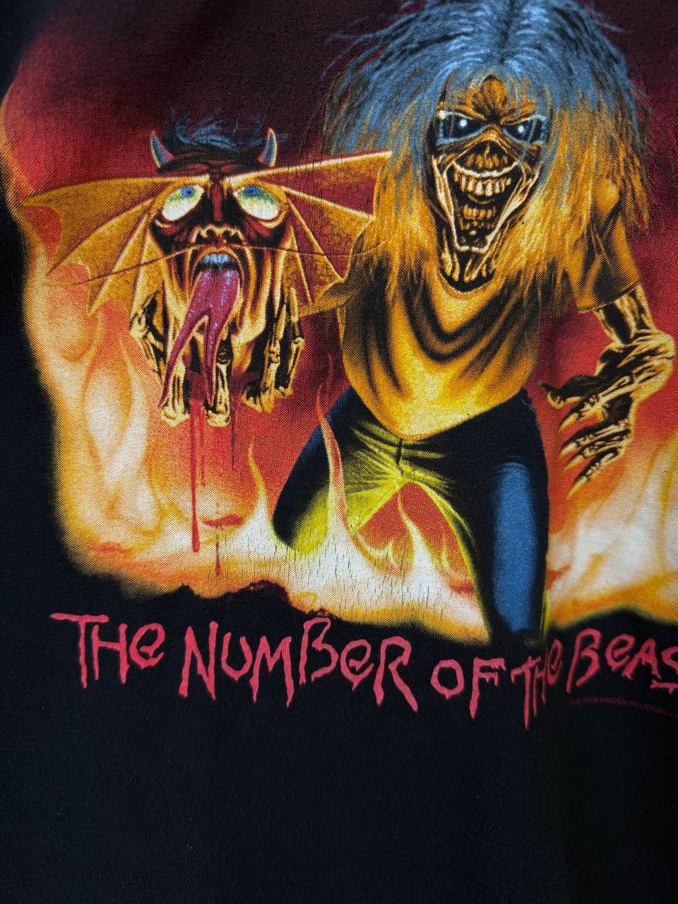 Iron Maiden Vintage Iron Maiden Long Sleeve Longsleeve Rock Band Size US M / EU 48-50 / 2 - 4 Thumbnail