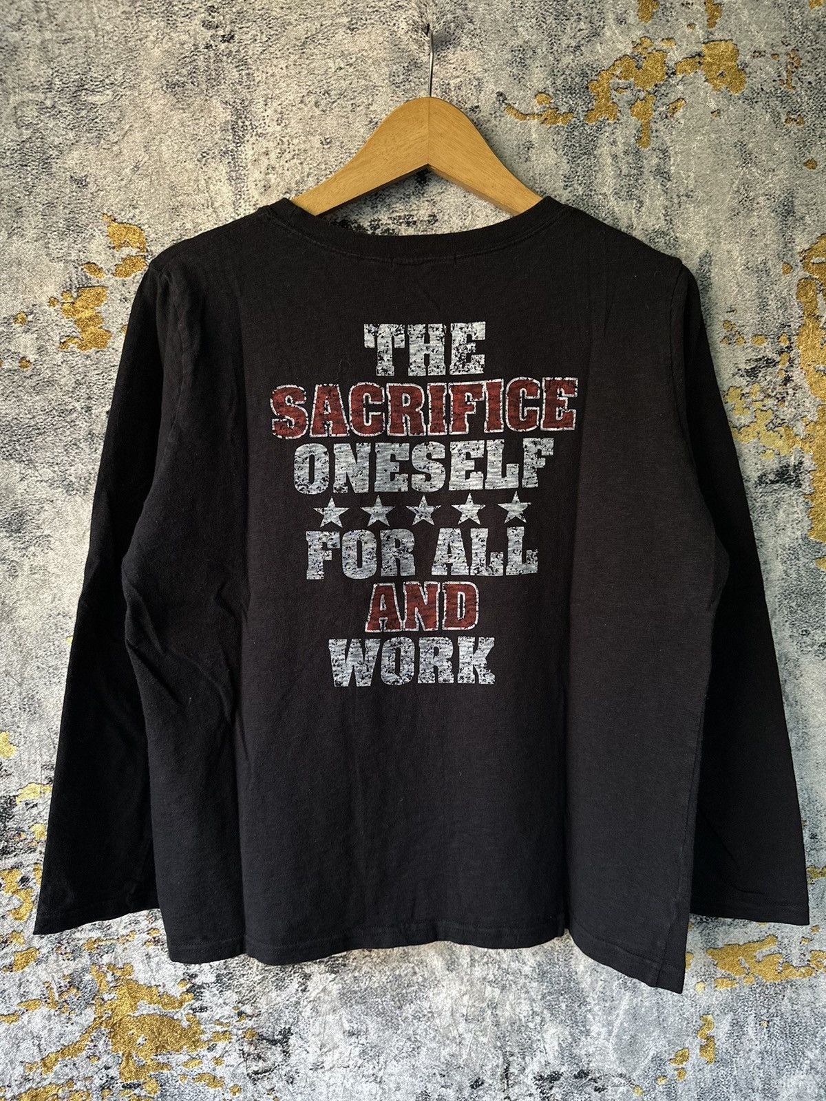 Hysteric Glamour GLAP STICK ARCHIVE 5 STARS POEM BOXY LONG SLEEVE LGB STYLE Size US L / EU 52-54 / 3 - 2 Thumbnail