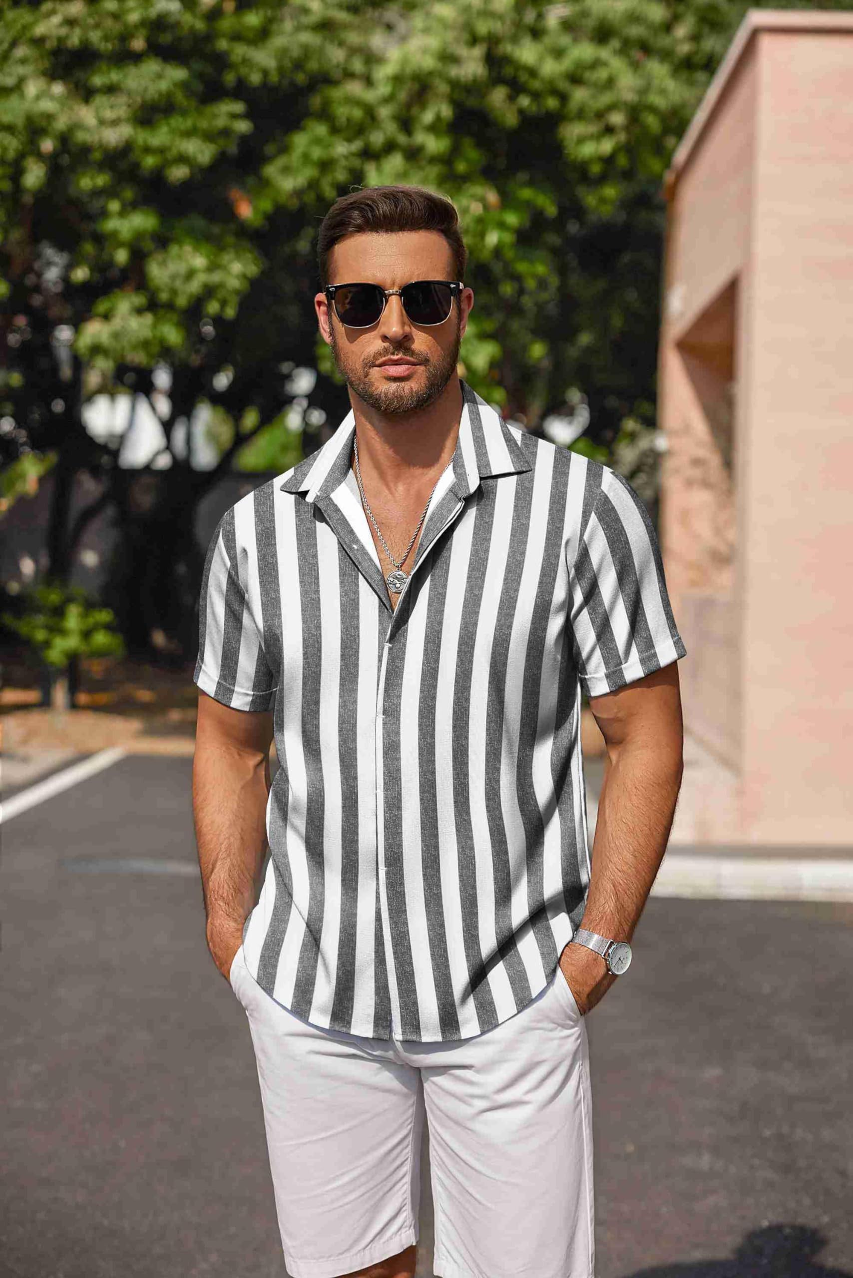 Other Men's linen beach summer shirt Size US L / EU 52-54 / 3 - 1 Thumbnail