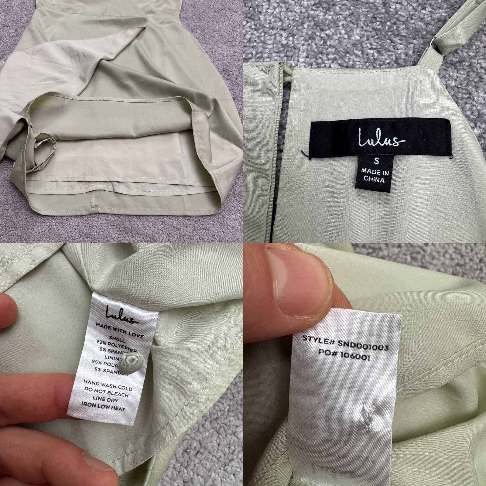 Lulus Lulus What A Stunner Satin Asymmetrical Wrap Mini Dress Womens Small Sage Green Satin Asymmetric Mini Dress Womens Small Green 90s Size S / US 4 / IT 40 - 8 Thumbnail