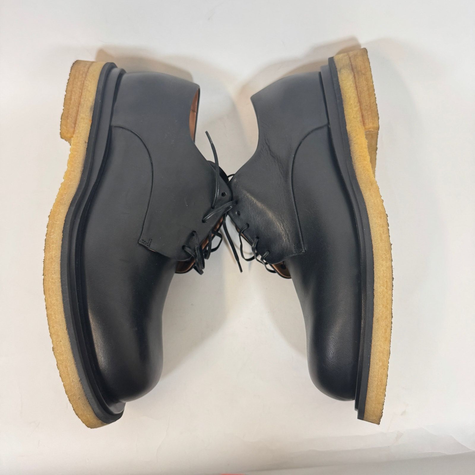 Bottega Veneta Bottega Veneta Black Leather Crepe Sole Derby Size 44 Size US 11 / EU 44 - 3 Thumbnail