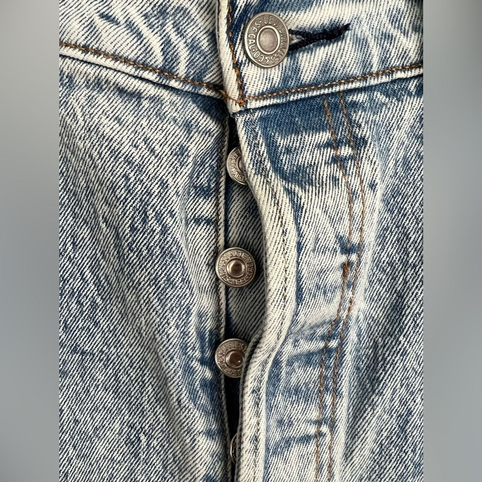 Levi's Levi's Women's Premium 501 Crop Jeans Acid Wash 32x26 CLEAN Size 32" / US 10 / IT 46 - 7 Thumbnail
