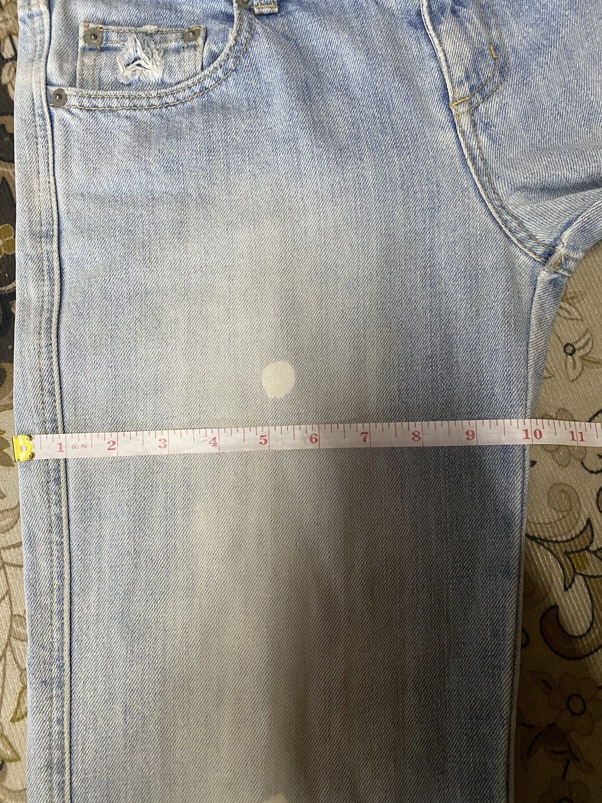 Hysteric Glamour Japanese Brand Counter Culture Faded Distressed Denim Size US 30 / EU 46 - 17 Thumbnail
