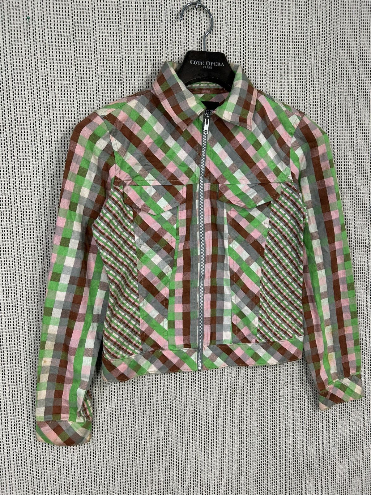 Zucca Vintage zucca plaid check jacket zipper Size S / US 4 / IT 40 - 3 Thumbnail