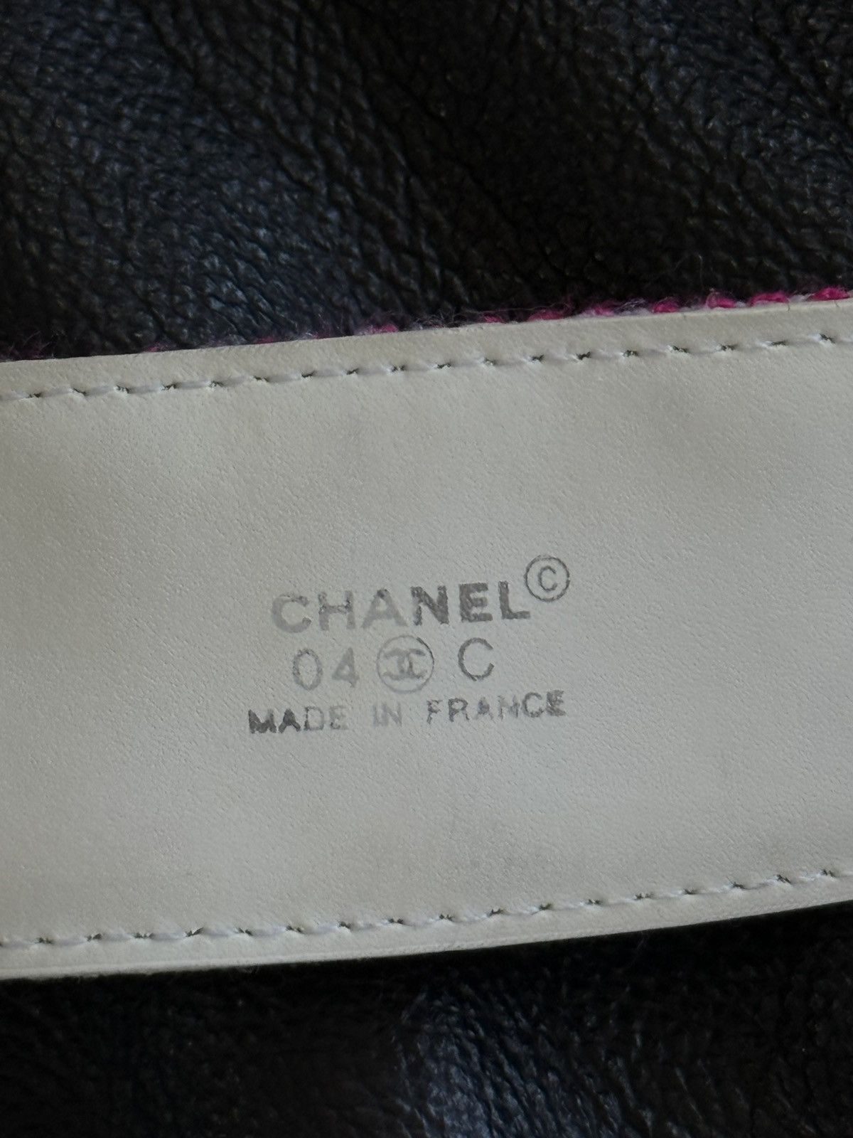 Chanel 2004 Chanel - Coco Interlocking Canvas/Leather CC Belt Size 32 - 7 Thumbnail