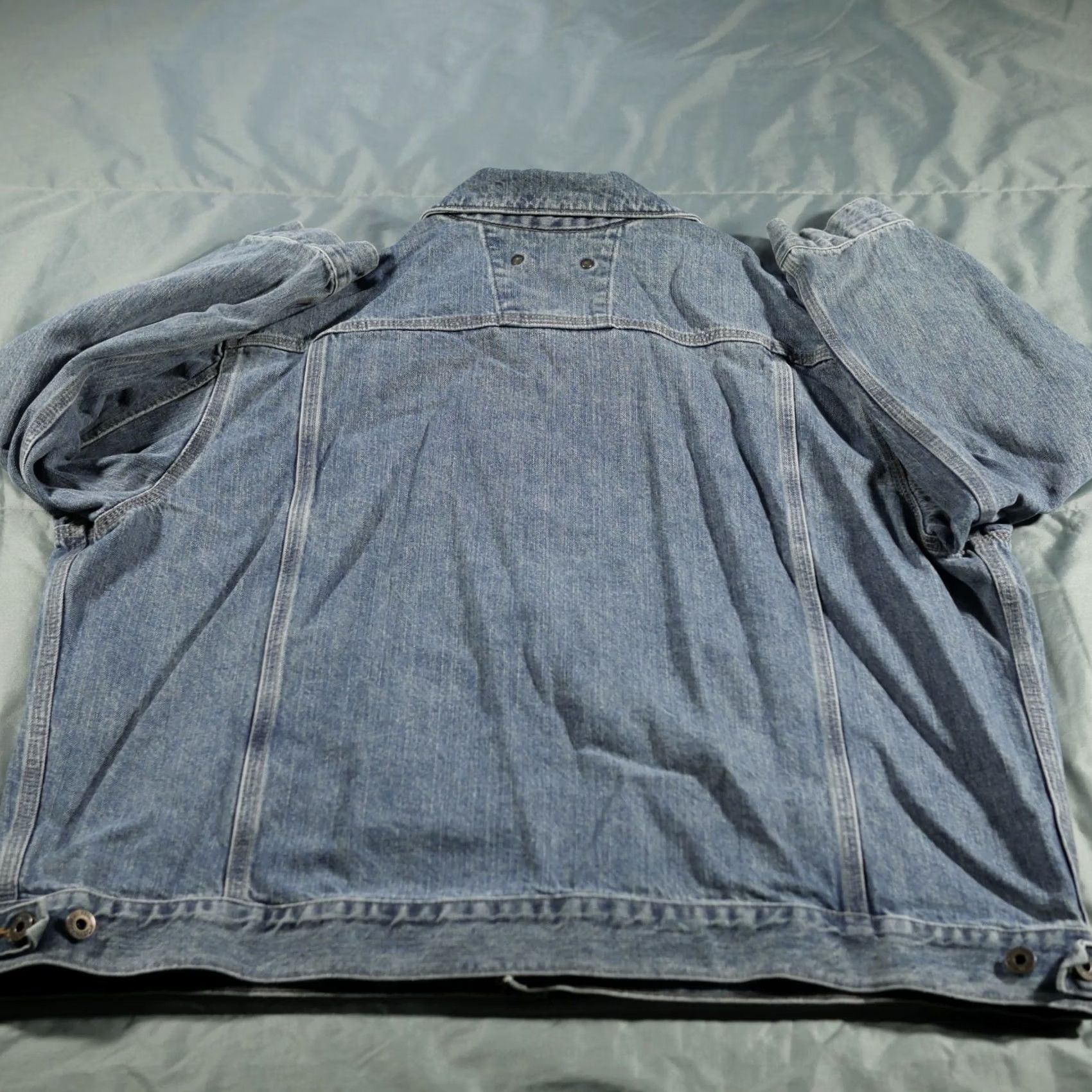 Carhartt VINTAGE Carhartt Jacket Mens 2XL Blue Denim Trucker Workwear Casual J186 Size US XXL / EU 58 / 5 - 3 Thumbnail