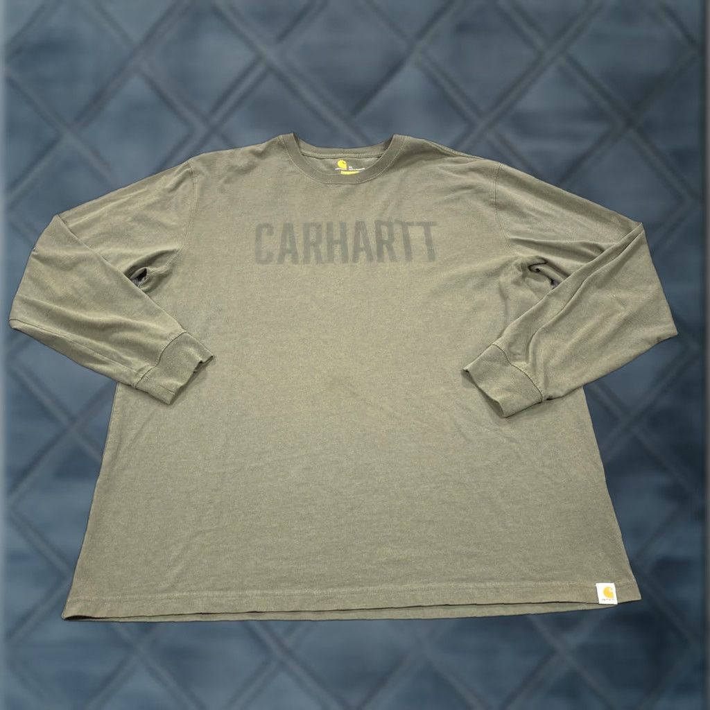 Carhartt Carhartt Shirt Mens XL Green Long Sleeve Logo Graphic Original Fit Tee Casual Size US XL / EU 56 / 4 - 1 Thumbnail