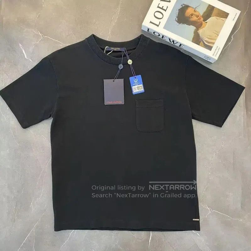Louis Vuitton Louis Vuitton Black Cotton Summer T-Shirt for Men . Size US M / EU 48-50 / 2 - 1 Thumbnail