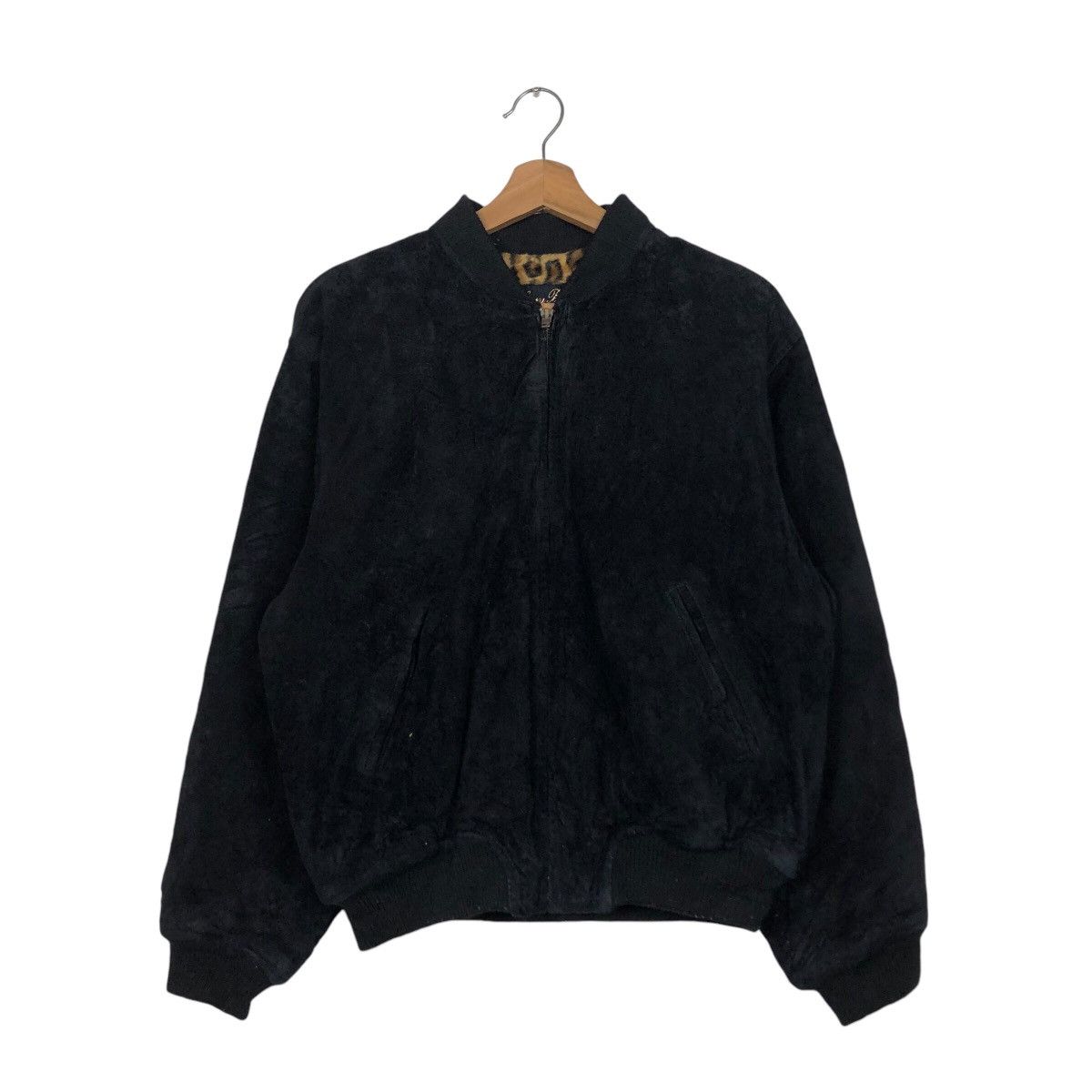 Japanese Brand 📌Vintage Suede Bomber Jacket Mink Fur Blanket Issey Miyake Size US M / EU 48-50 / 2 - 2 Thumbnail