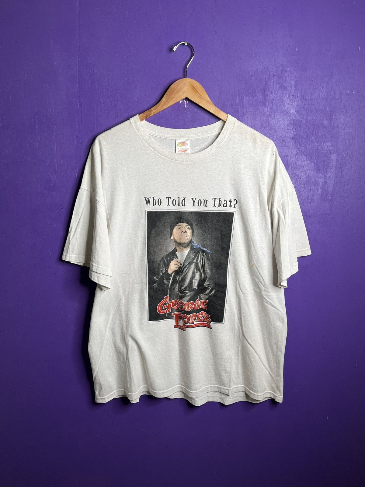 Band Tees × Vintage Vintage 00s George Lopez who told you tour tee Size US XL / EU 56 / 4 - 1 Thumbnail