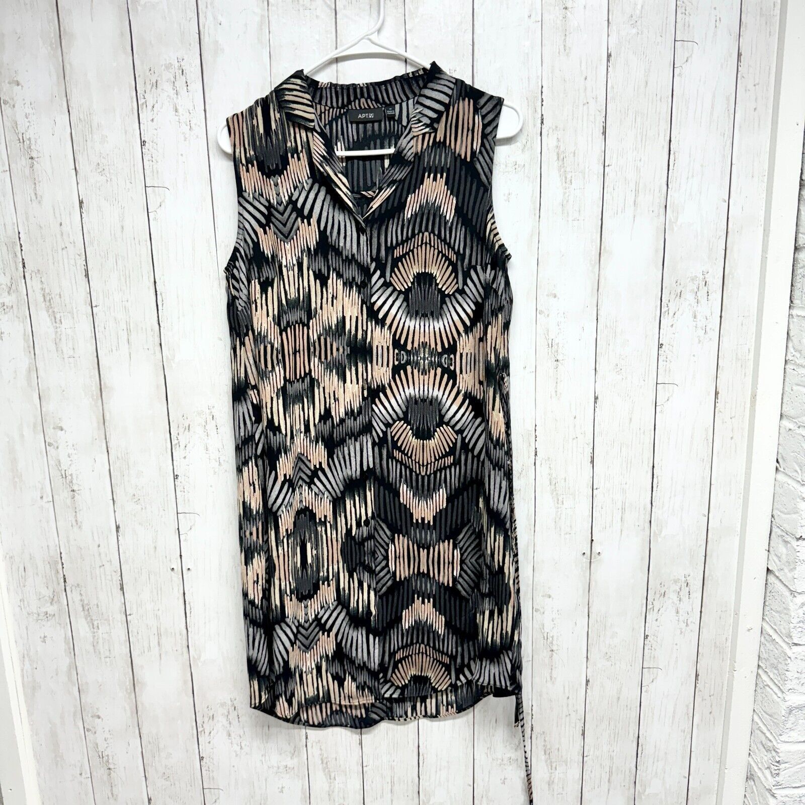 Apt. 9 Apt. 9 Dress 10 Sleeveless Mini Shift Abstract Tribal Boho Size L / US 10 / IT 46 - 3 Thumbnail