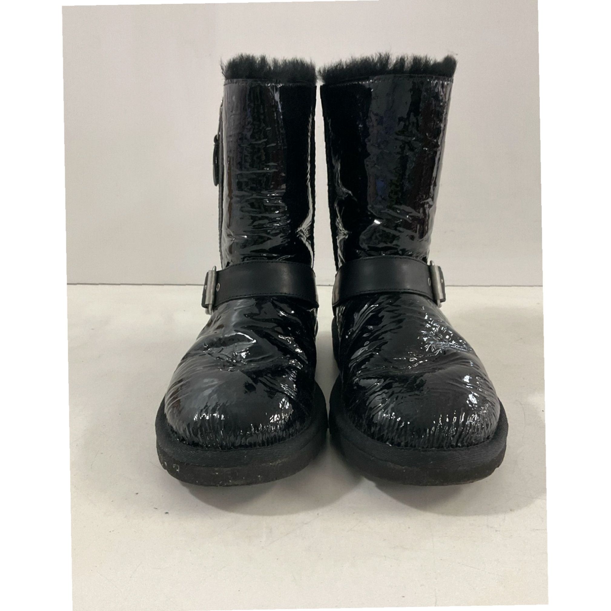 Ugg patent leather boots sales
