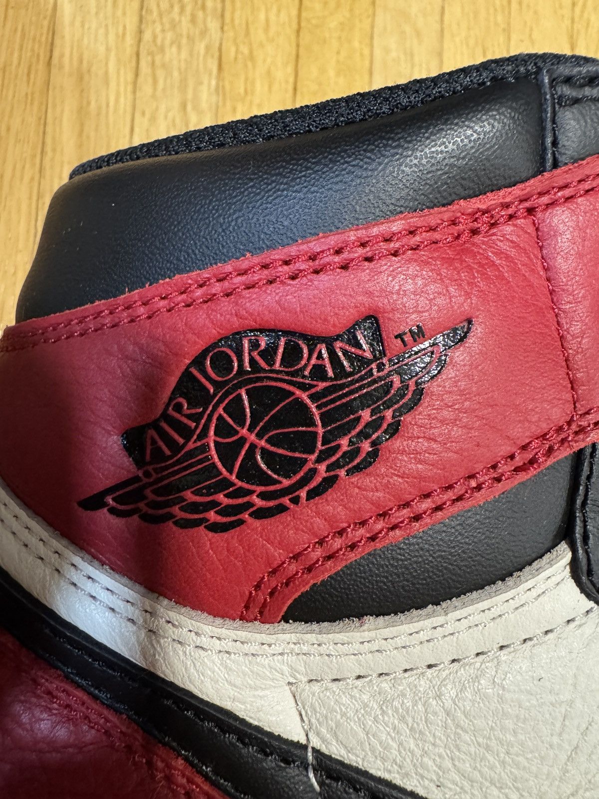 Jordan Brand × Nike Nike Air Jordan 1 High OG Bred Toe Size US 10 / EU 43 - 5 Thumbnail