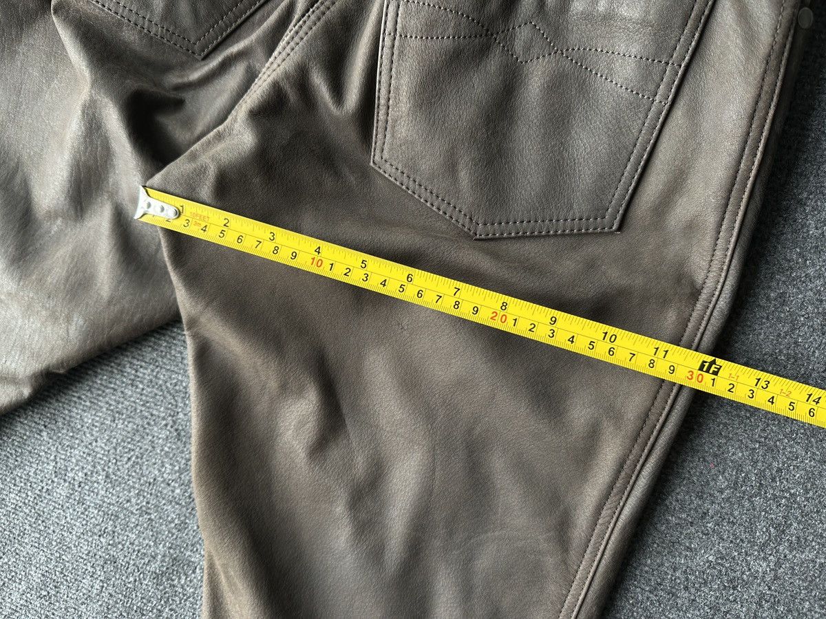 Other 🚨GRAIL MEN LEATHER PANTS Y2K WESTERN MOTORCYCLE Size US 29 - 21 Thumbnail