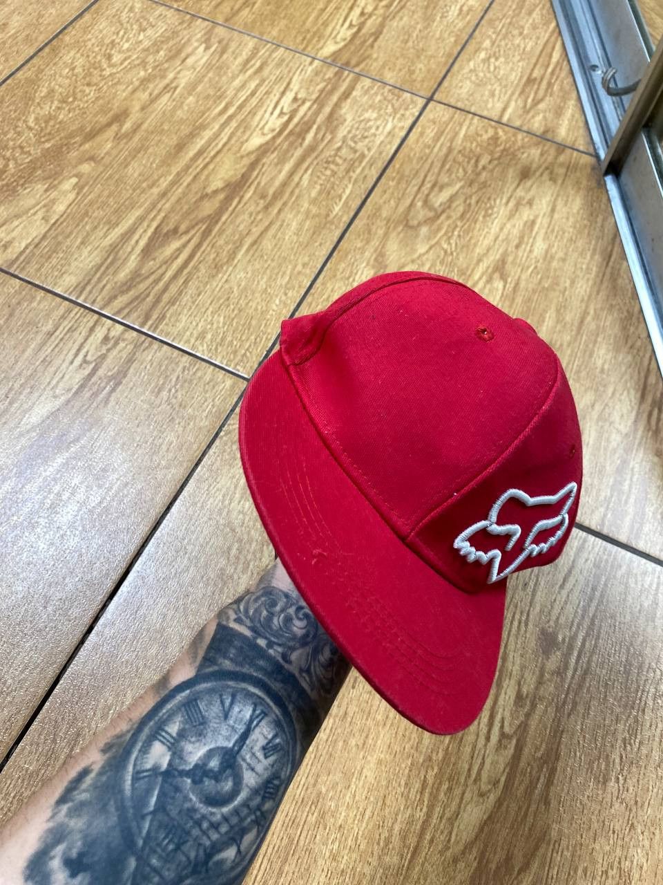 Fox Racing × Vintage Vintage Y2K Fox Racing Baseball Cap Hat Red Size ONE SIZE - 2 Thumbnail