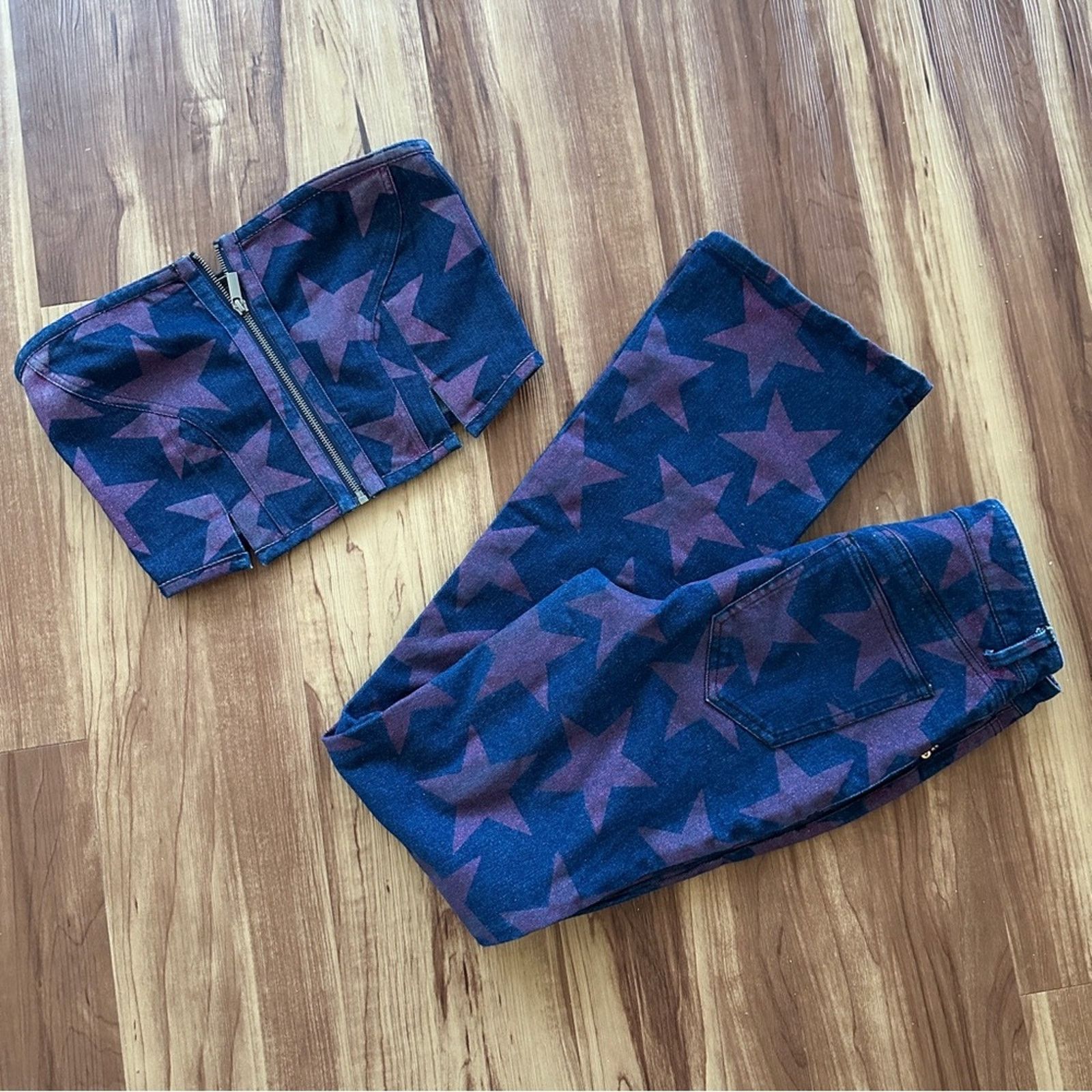 REVOLVE AFRM Braxton Cropped Bustier & Huxley Baby Boot Star SET Size M / US 6-8 / IT 42-44 - 6 Thumbnail