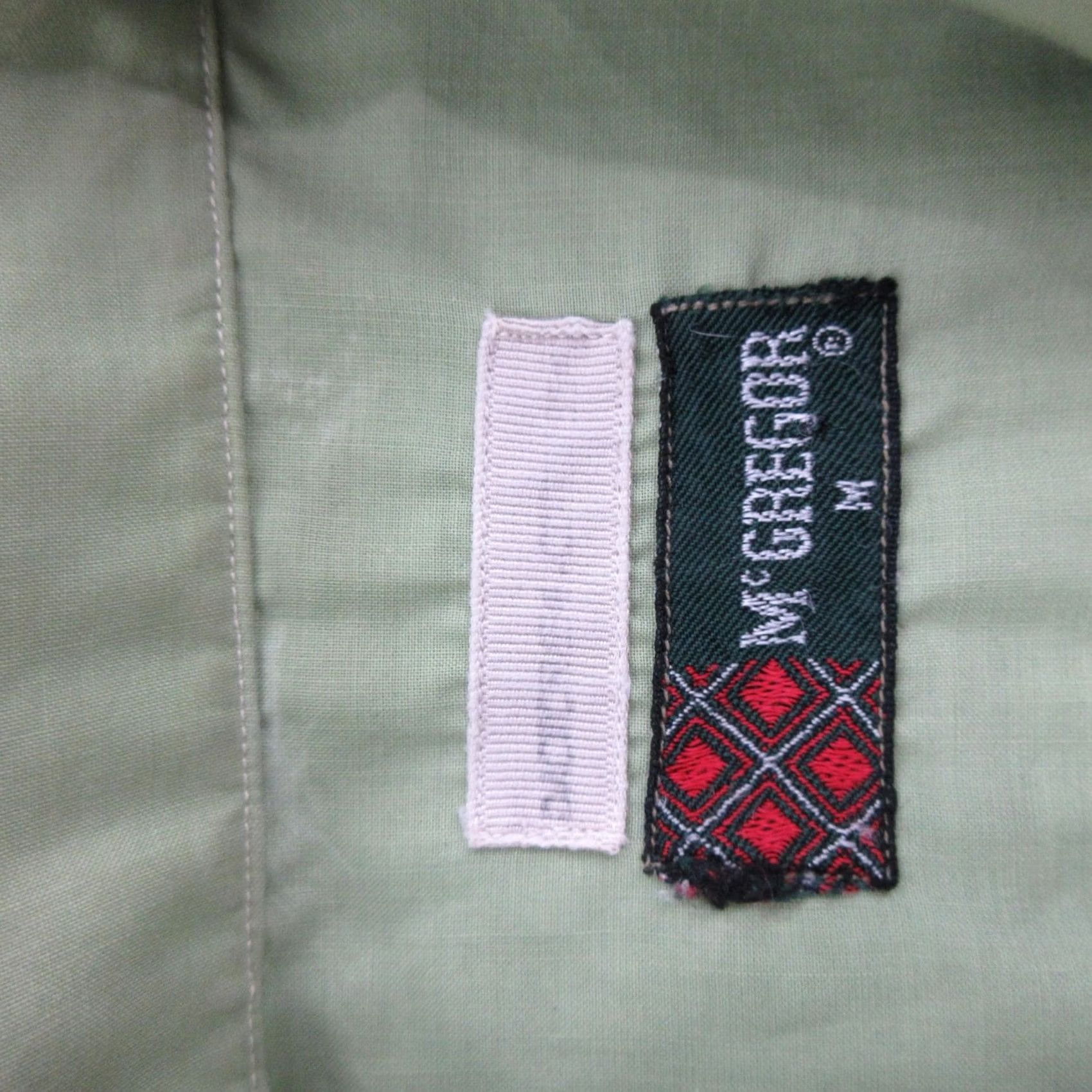McGregor VINTAGE McGregor Shirt Mens Medium Green Short Sleeve Four Pocket Casual 60s Size US M / EU 48-50 / 2 - 5 Thumbnail