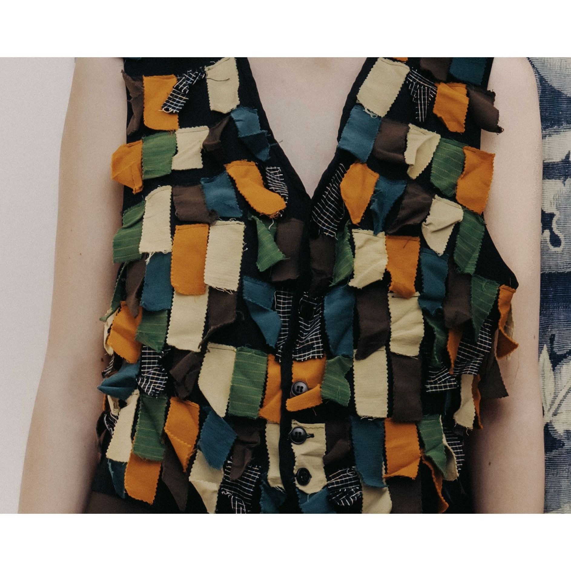 1980s Fabric Sample Vest