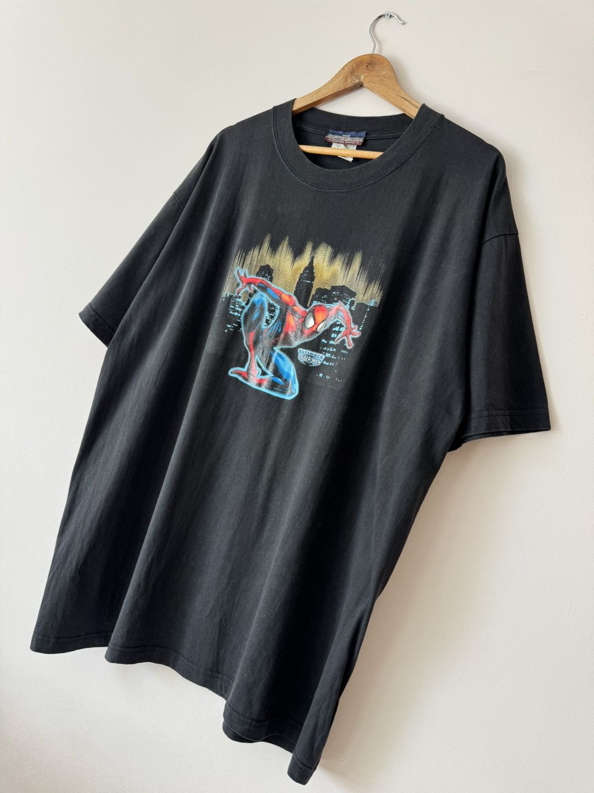 Marvel Comics Vintage Spider-Man 2000 Big Logo T-shirt Black Tee Size US XL / EU 56 / 4 - 3 Thumbnail