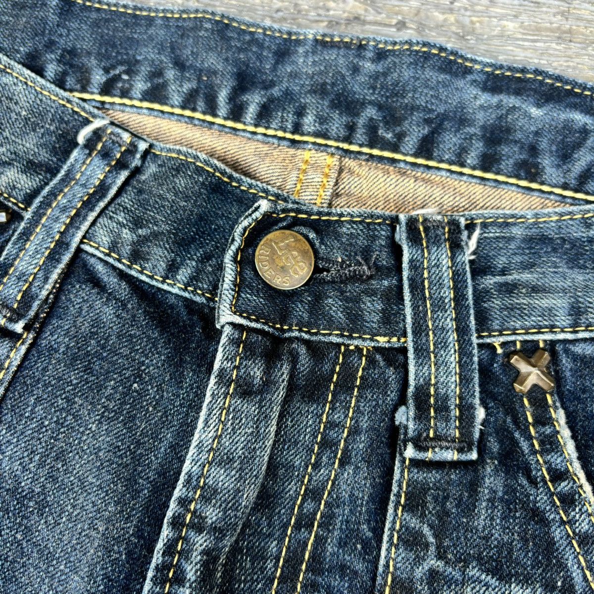 If Six Was Nine × Le Grande Bleu (L.G.B.) Vintage 90's LEE flare bootcut jeans Size US 32 / EU 48 - 4 Thumbnail