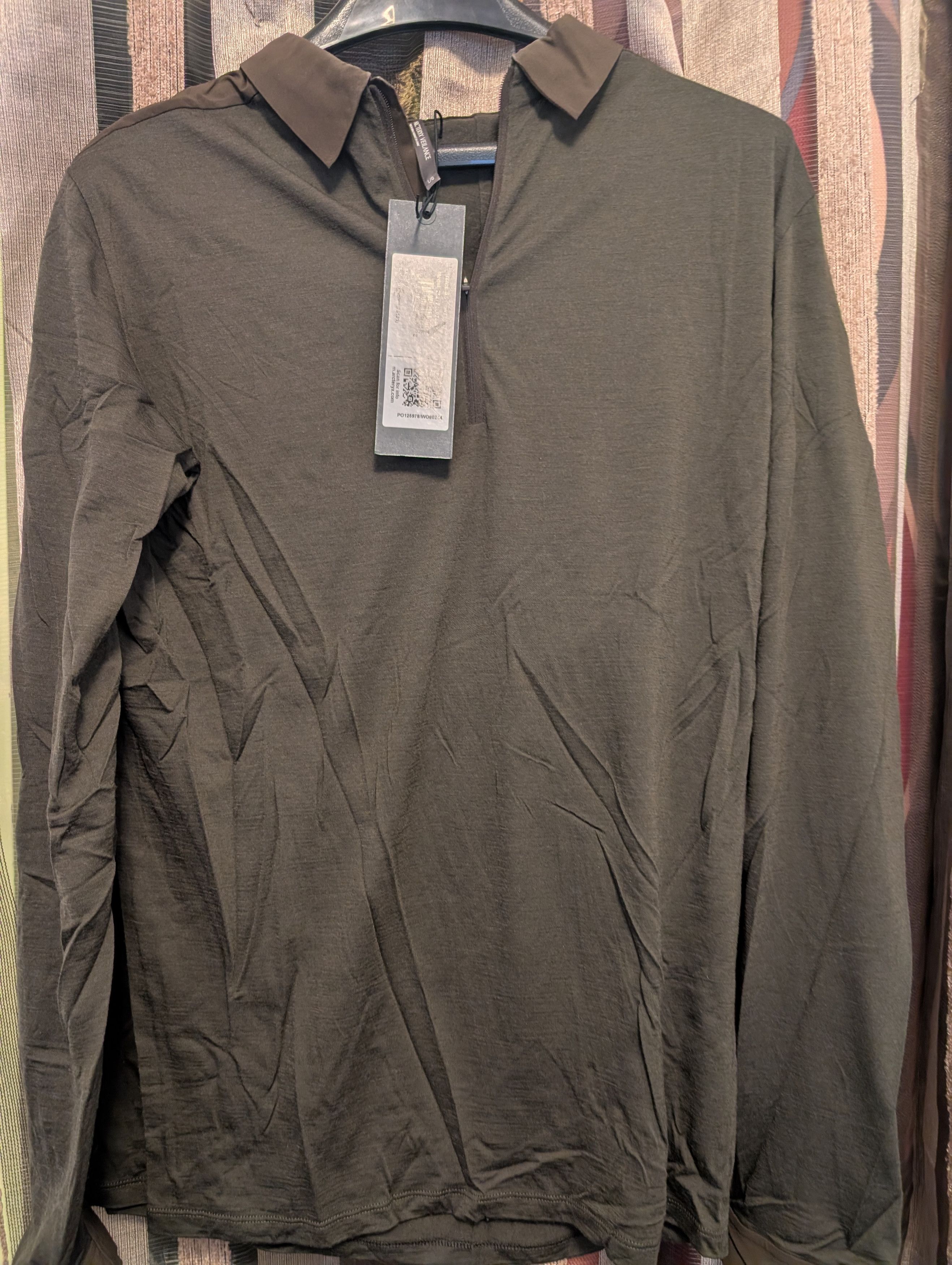 Veilance Arc'teryx Veilance Frame LS Polo, Sediment Size US L / EU 52-54 / 3 - 8 Thumbnail