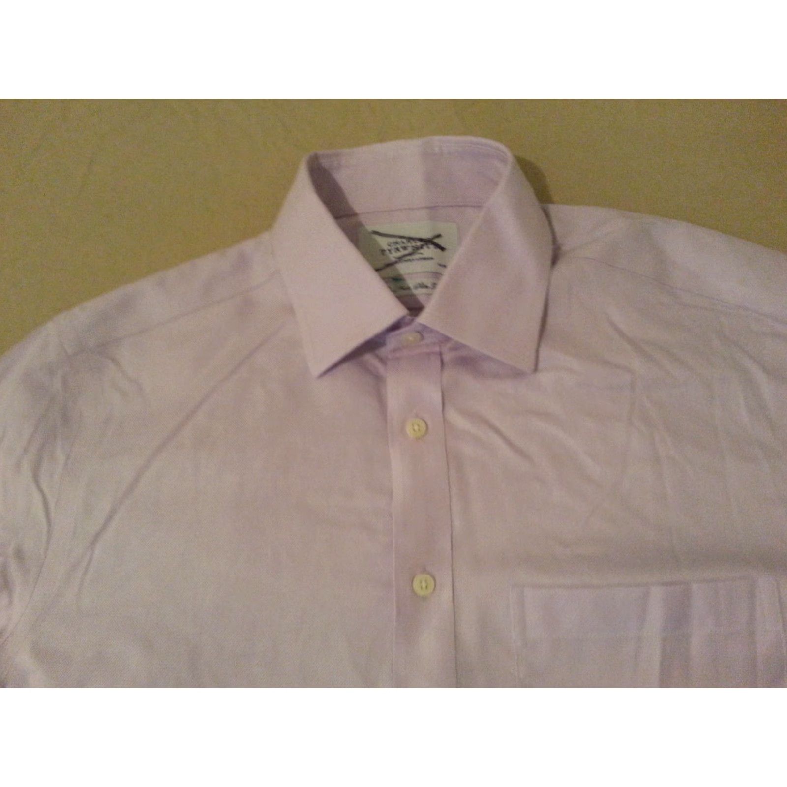 Charles Tyrwhitt Charles Tyrwhitt Dress Shirt 16 34 Purple Cotton Mens Slim Button Shirt Size 42R - 3 Thumbnail