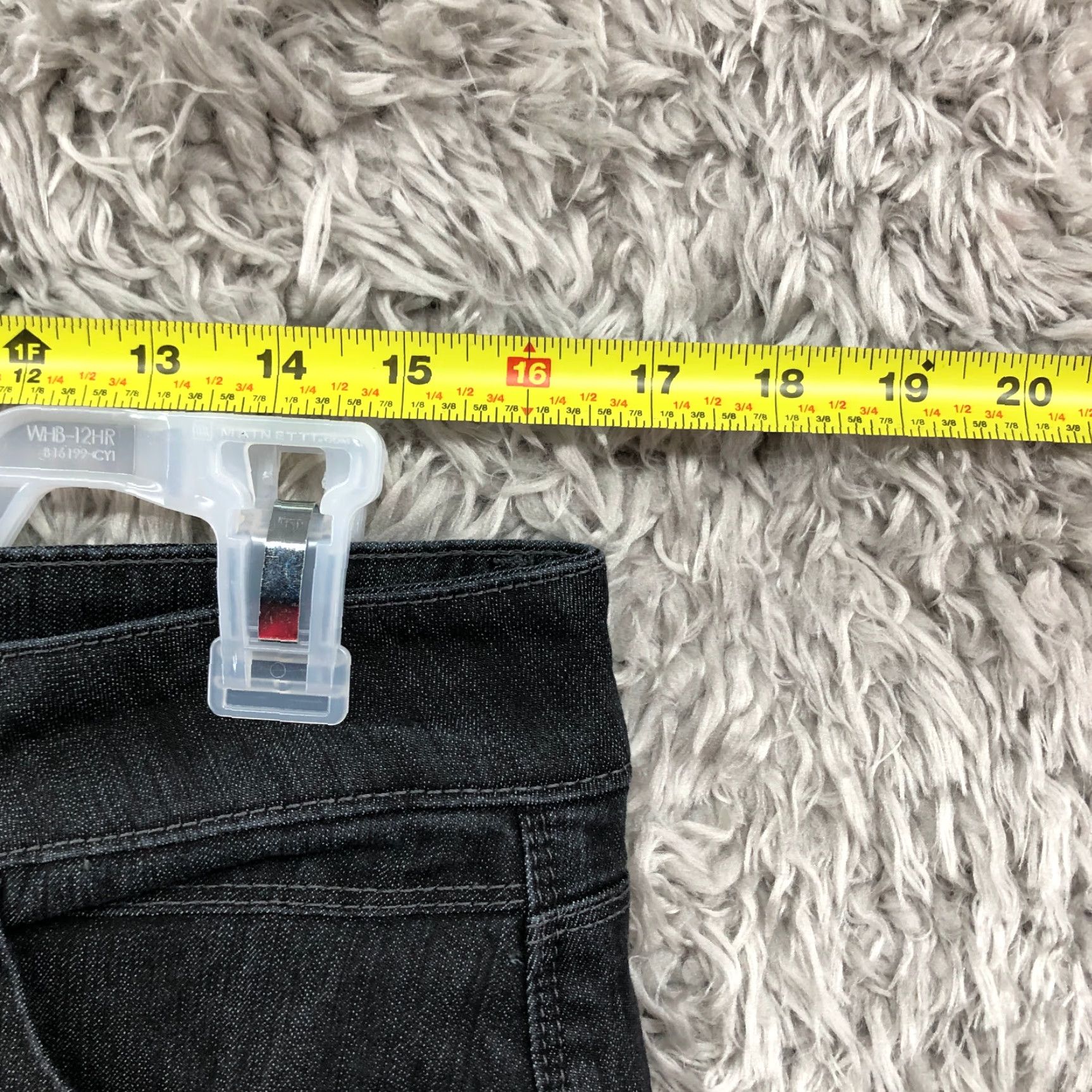 Vintage Riders Jeans Size 16 Womens High Rise Dark Wash Black Denim Bootcut Jeans Style Bootcut Women 16 Regular Dark Denim Black Wash Riders Size 38" / US 16 / IT 52 - 2 Thumbnail