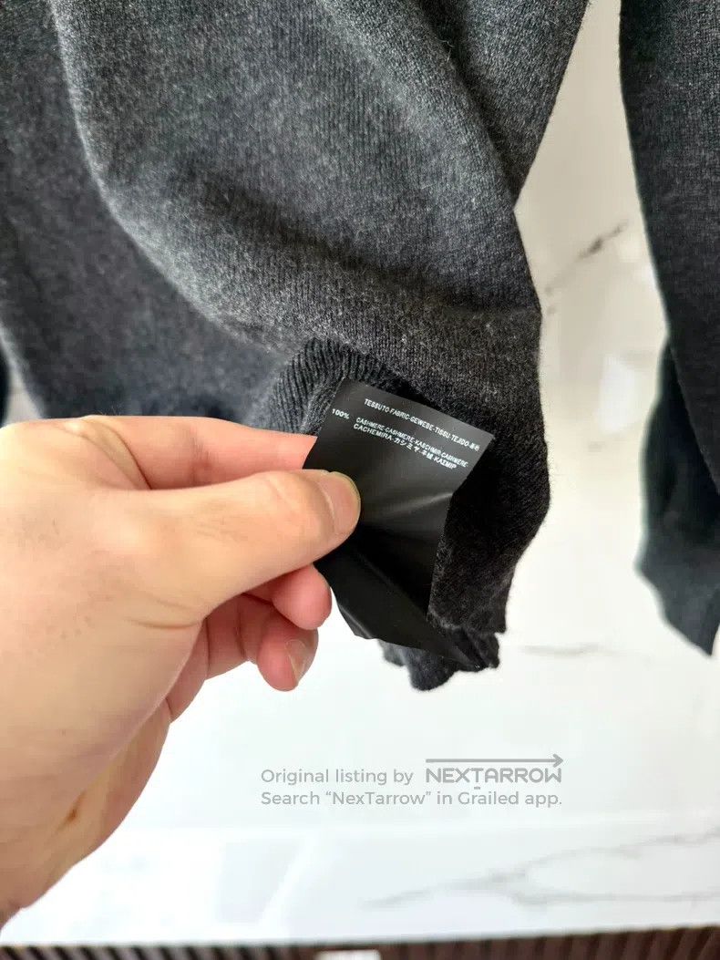 Saint Laurent Paris Saint Laurent Paris Grey Cashmere Geometric Sweater Hoodie Size US S / EU 44-46 / 1 - 6 Thumbnail
