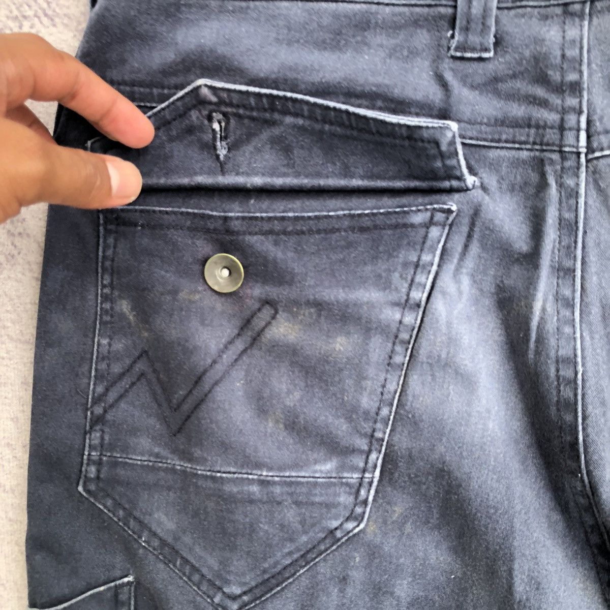 20471120 Japanesebrand Faded cargo pants multipocket tactical utility Size US 31 - 12 Thumbnail