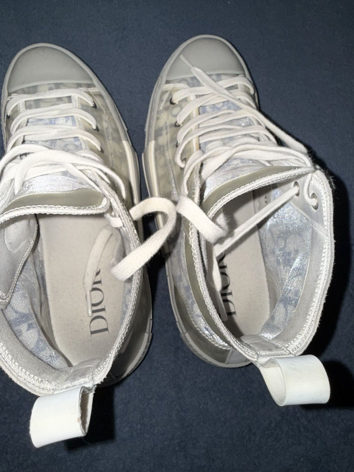Dior Christian Dior high top logo sneakers Size US 9 / EU 42 - 7 Thumbnail