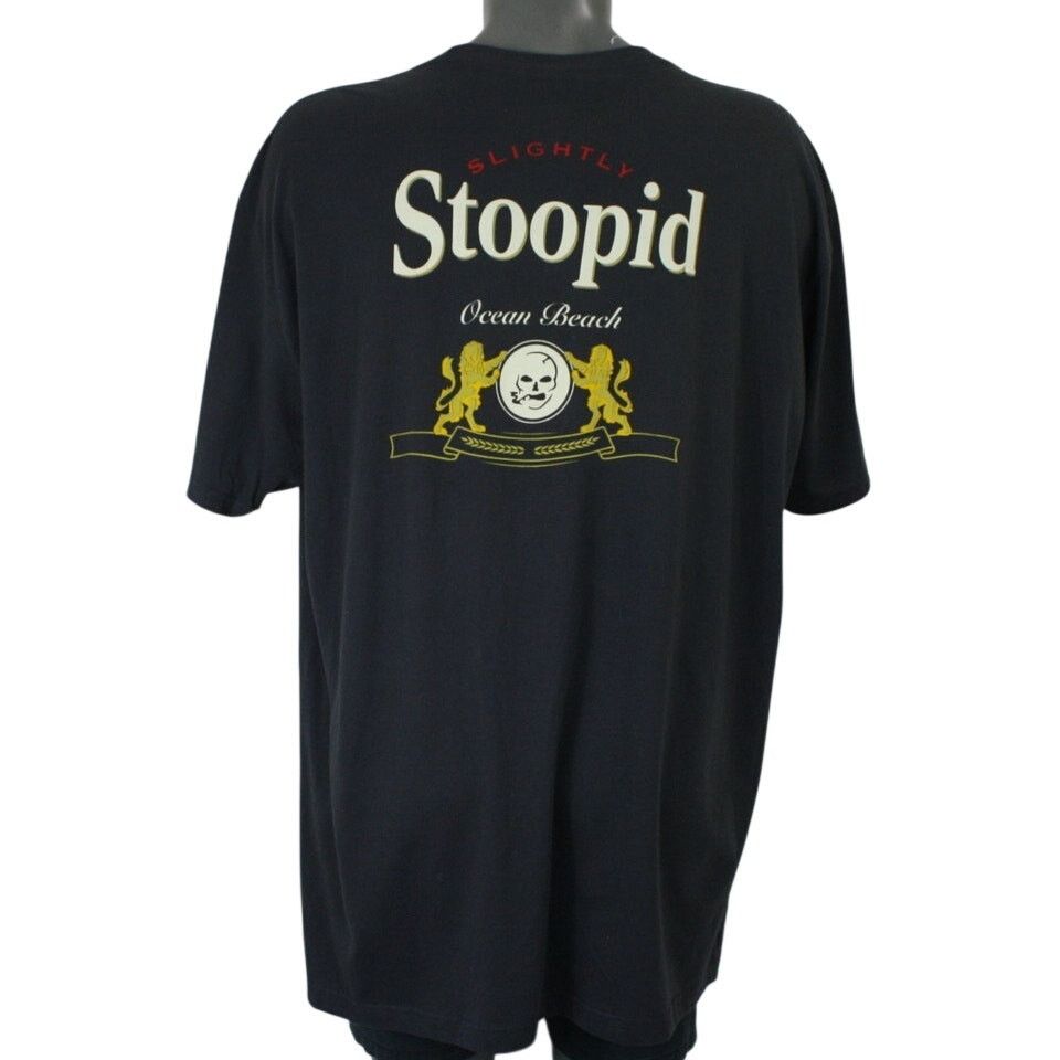 Band Tees × Next Level Apparel Slightly Stoopid Ocean Beach Gray Double Sided Shirt 3XL Size US XXL / EU 58 / 5 - 1 Thumbnail