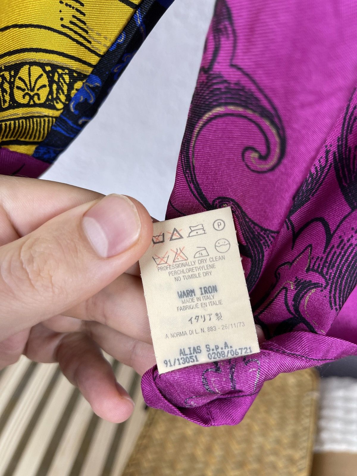 Versace Gianni Versace vintage 80s 90s colour block silk ls shirt Size US M / EU 48-50 / 2 - 10 Thumbnail