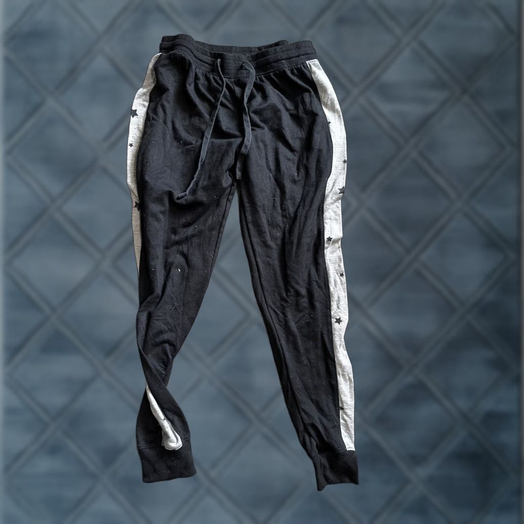 Splendid Splendid Women's Black Gray Star Side Stripe Knit Jogger Pants Lounge XS Size 26" / US 2 / IT 38 - 1 Thumbnail