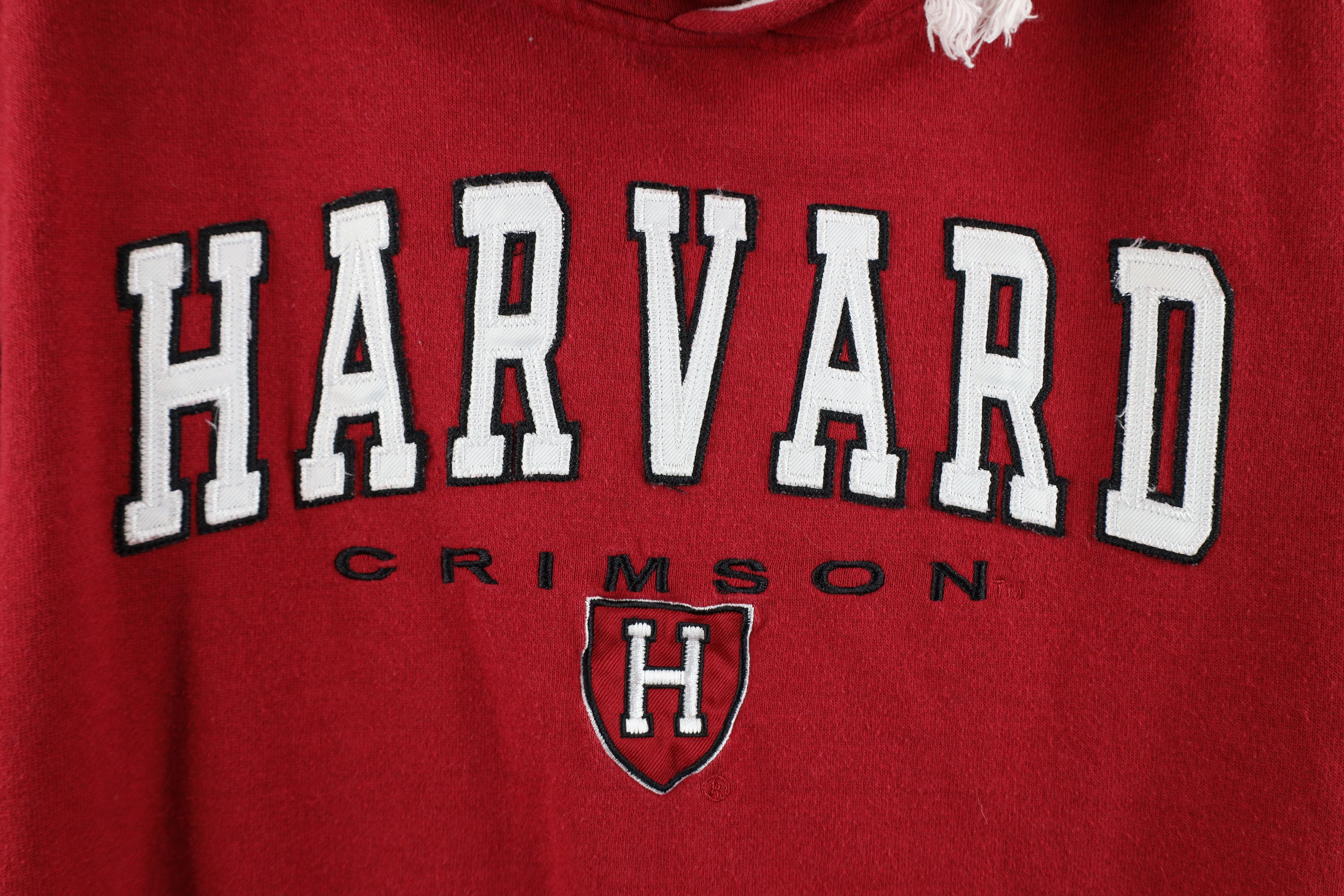 Vintage Vintage 90s Spell Out Harvard University Hoodie Sweatshirt Size M / US 6-8 / IT 42-44 - 4 Thumbnail