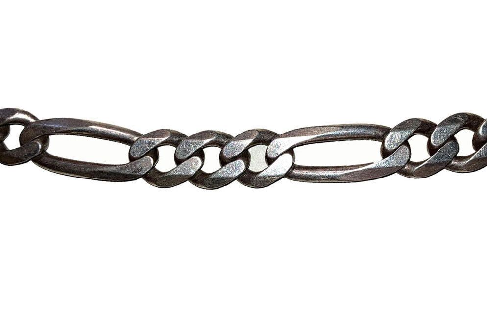 Other Men's Sterling Silver Bone Link Chain Necklace Size ONE SIZE - 2 Thumbnail