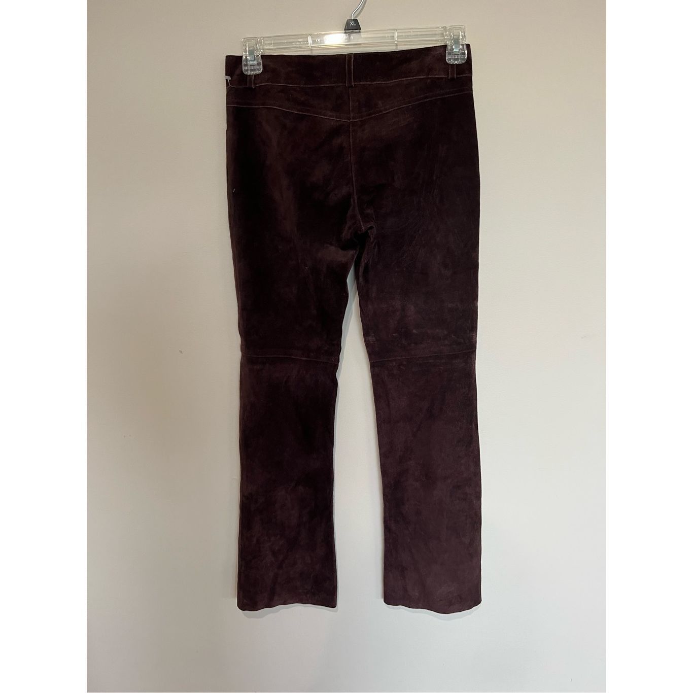 Theory Theory NWT Pants Women's Merlot Suede Leather Fully Lined Bo Size 27" / US 4 / IT 40 - 3 Thumbnail