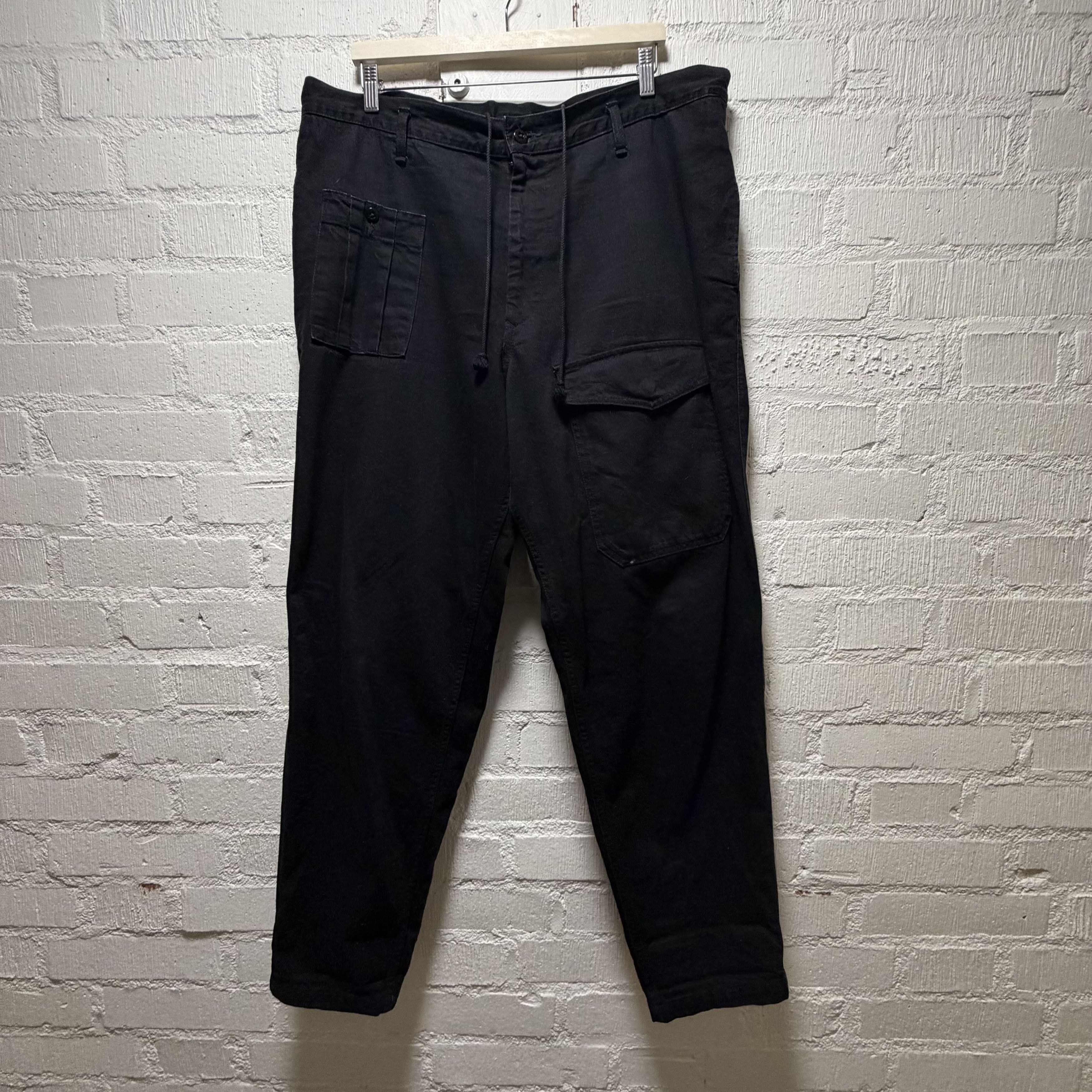 Yohji Yamamoto Black Scandal Work Pants Size US 34 / EU 50 - 1 Thumbnail