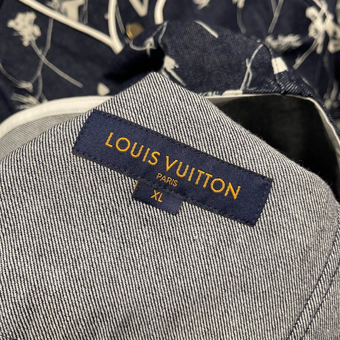 Louis Vuitton Louis Vuitton wheat print denim short-sleeve XL NWT Size US XL / EU 56 / 4 - 3 Thumbnail