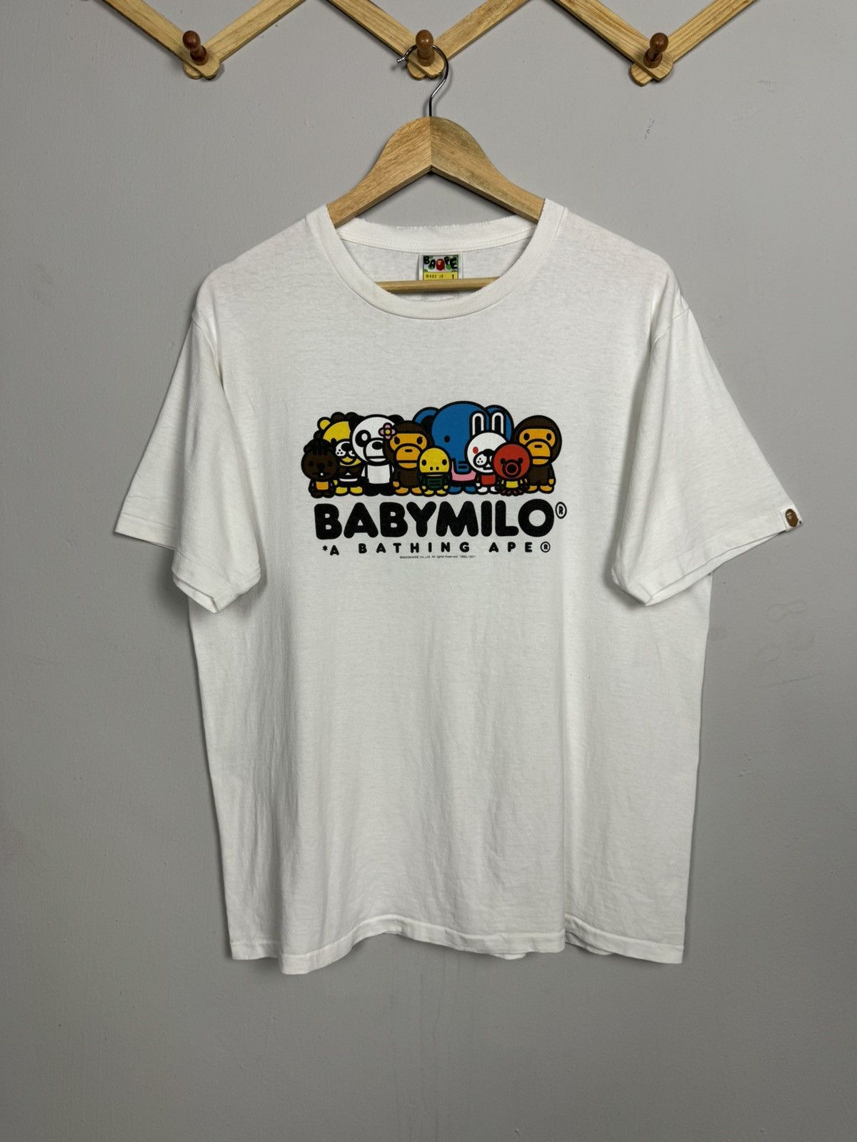 Bape Distressed Baby Milo & Friends By A Bathing Ape Bape Tee Size US L / EU 52-54 / 3 - 1 Thumbnail