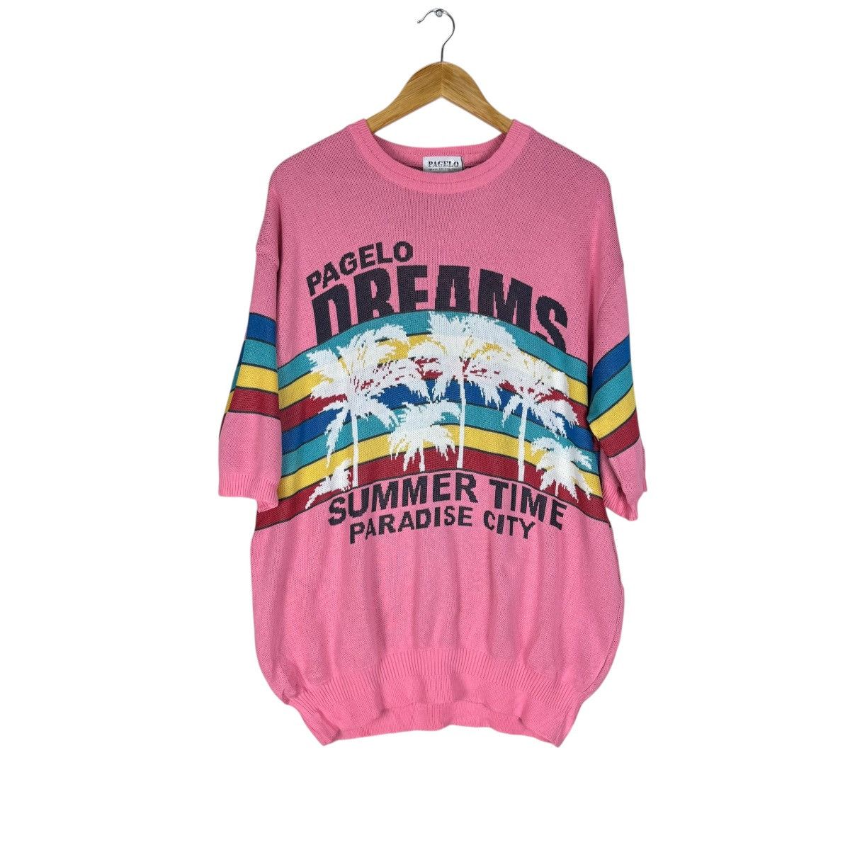 Art Comes First 🌟PAGELO JAPAN COLORWAY STRIPE KNIT SWEATER Size US L / EU 52-54 / 3 - 2 Thumbnail