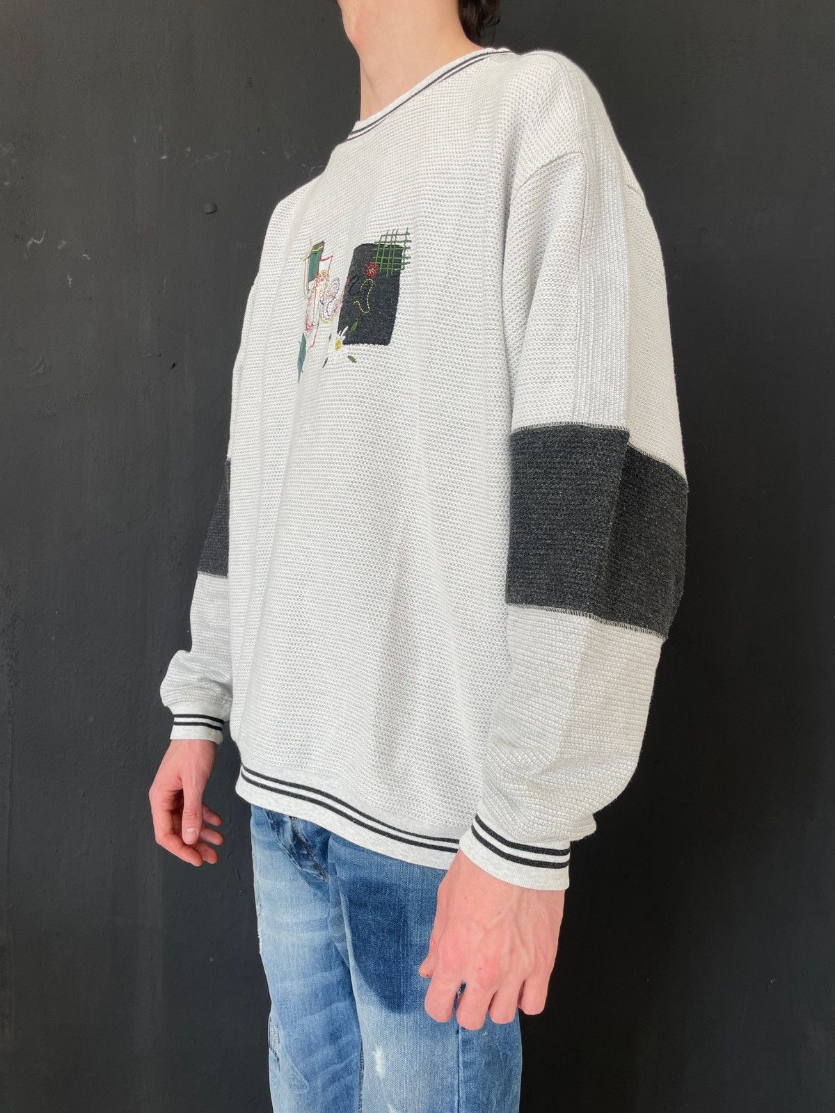 Carlo Colucci 90s Carlo Colucci Knit Sweater XL Embroidered Vintage Size US XL / EU 56 / 4 - 11 Thumbnail