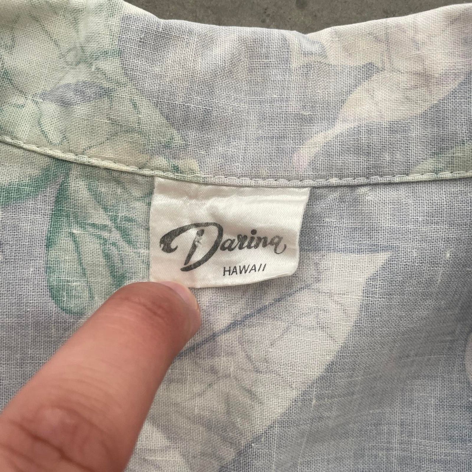 Vintage Vintage Darina Lavender Hawaiian Shirt Size US L / EU 52-54 / 3 - 4 Thumbnail