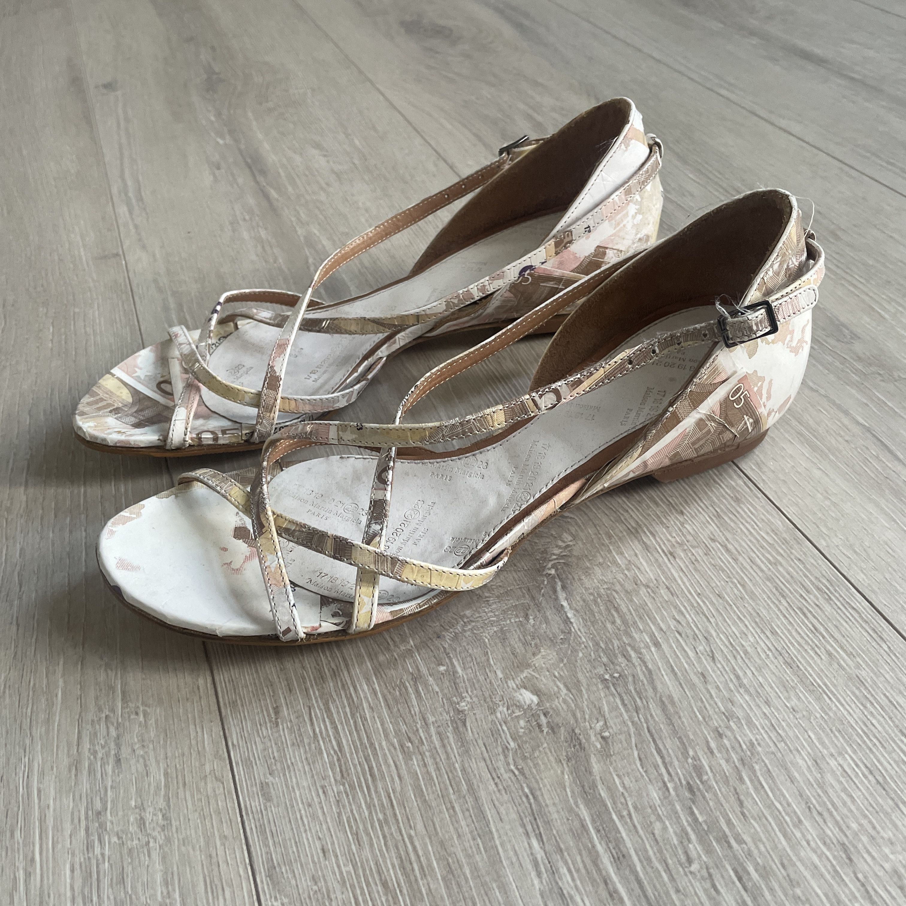 Maison Margiela Martin Margiela SS08 50€ bill sandals Size US 7.5 / IT 37.5 - 4 Thumbnail