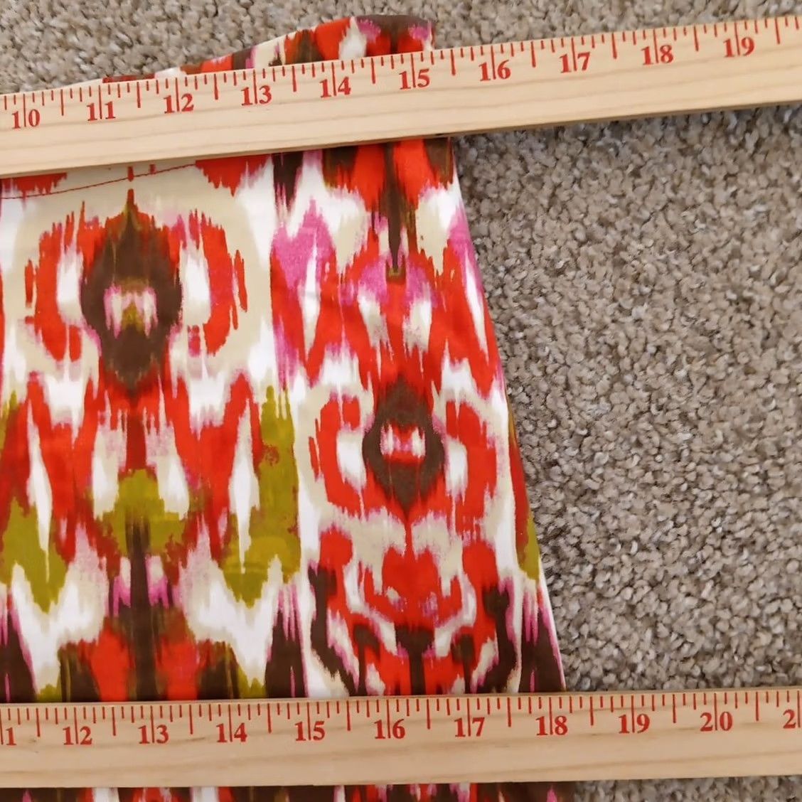 Jones New York Jones New York Skirt Pencil Regular Size 4 Orange Knee Length Lined Slit Geometry Geometric Cotton Blend Dry Clean Only Womens Size 27" / US 4 / IT 40 - 3 Thumbnail