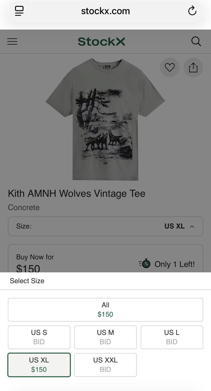 Kith Kith AMNH Wolves vintage tee Size US XXL / EU 58 / 5 - 17 Thumbnail